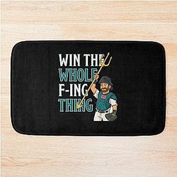 Win the Whole Thing - Seattle Baseball Cal Raleigh Bath Mat