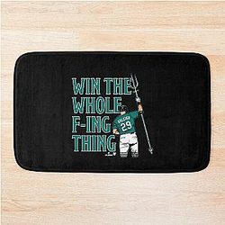 Cal Raleigh - Win the Whole Thing - Seattle Baseball Bath Mat