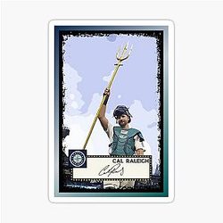 Cal Raleigh Baseball Art Sticker