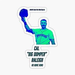 Cal Raleigh Mariners 60 Home Run 2025 Sticker