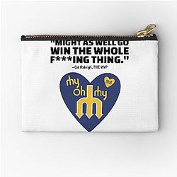 Might As Well go win the whole thing Cal Raleigh MVP Seattle Mariners 2025 Trident Heart Commemorative Zipper Pouch