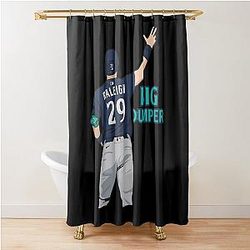 Cal Raleigh Shower Curtain