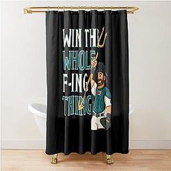 Win the Whole Thing - Seattle Baseball Cal Raleigh Shower Curtain