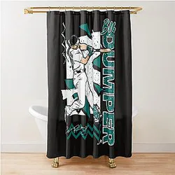 Cal Raleigh Big Seattle Baseball Shower Curtain