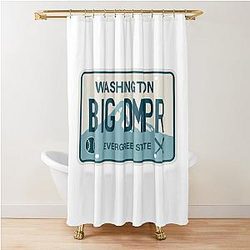 Cal Raleigh Big Dumper License Plate Shower Curtain