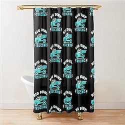 Raleigh Big Dumper Trucking Seattle Baseball Shower Curtain