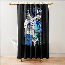 Raleigh Baseball Shower Curtain