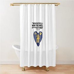 Might As Well go win the whole thing Cal Raleigh MVP Seattle Mariners Trident Heart My Commemorative Shower Curtain