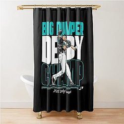 Cal Raleigh Seattle Baseball Shower Curtain