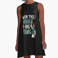 Win the Whole Thing - Seattle Baseball Cap A-Line Dress