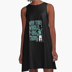 Cal Raleigh - Win The Whole Thing - Seattle Baseball A-Line Dress