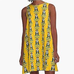 Seattle Home Run King Cal Raleigh Big Dumper Crown A-Line Dress