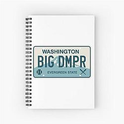 Cal Raleigh License Plate Spiral Notebook