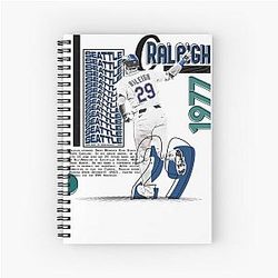 Cal Raleigh Seattle Baseball Poster Spiral Notebook