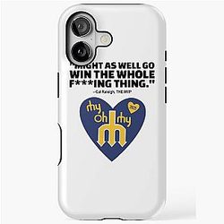 Might As Well go win the whole thing Cal Raleigh MVP Seattle Mariners 2025 Trident Heart Oh My Commemorative iPhone Tough Case