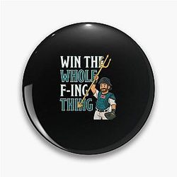 Win The Whole Thing - Seattle Baseball Cal Raleigh Pin