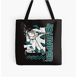 Raleigh Big Dumper 90s Style Seattle Baseball All Over Print Tote Bag