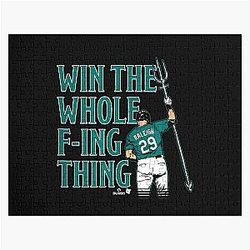 Cal Raleigh - Win the Whole Thing - Seattle Baseball Jigsaw Puzzle