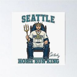 Seattle Cal Raleigh Crown Poster