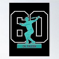Cal Raleigh Historic Home Run Season Poster