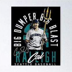 Cal Raleigh Seattle Baseball Poster