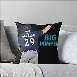 Cal Raleigh Big Dumper Throw Pillow