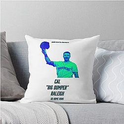 Cal Raleigh Mariners Home Run 2025 Throw Pillow