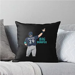 Cal Raleigh Dumper Throw Pillow