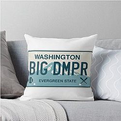 Cal Raleigh License Plate Throw Pillow