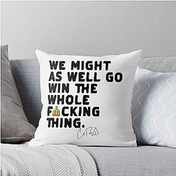 Might as well win championships fan cal raleigh throw pillow