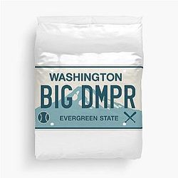 Cal Raleigh Big Dumper License Plate Duvet Cover