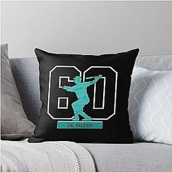 Cal Raleigh Historic 60 Home Run Season Throw Pillow