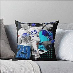 Cal Raleigh Baseball Collage Throw Pillow