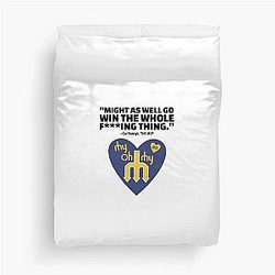 Might As Well Go Win The Whole Thing Cal Raleigh MVP Seattle Mariners 2025 Trident Heart My Commemorative Duvet Cover