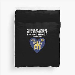 Might As Well win the whole thing Cal Raleigh MVP Seattle Mariners 2025 Trident Heart Commemorative Duvet Cover