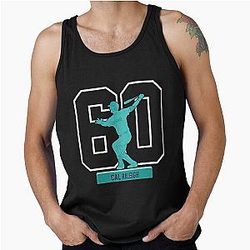 Cal Raleigh 60 Home Run Teal Silhouette Tank Top