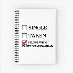 In Love with Cameron Monaghan Spiral Notebook
