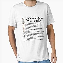 Life Lessons From Phil Modern Family Cameron Alex Dunphy Gift Essential T-Shirt