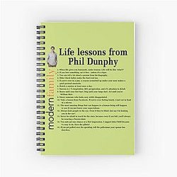 Life Lessons from Phil Dunphy Modern Family Sitcom Movie Cameron Alex Dunphy Gift Spiral Notebook