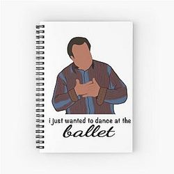 Ballet Quote Cameron's Spiral Notebook