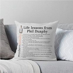 Life Lessons From Phil Modern Family Cameron Alex Dunphy Gift Graph Throw Pillow