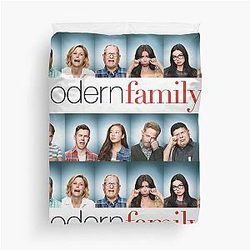 Modern Family Funny Poster Phil Dunphy Cameron Tucker Gloria Pritchett TV Show Series Duvet Cover