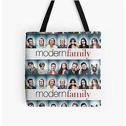 Modern family funny poster Phil Dunphy Cameron Tucker Gloria Pritchett TV show series sitcom All Over Print Tote Bag