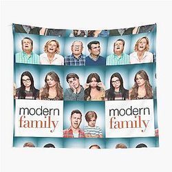 Modern Family Funny Poster Claire Dunphy Haley Dunphy Cameron Tucker Gloria Pritchett TV Show Series Sitcom Tapestry