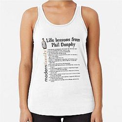 Life Lessons From Phil Dunphy Modern Family Cameron Tucker Alex Dunphy Gift Graph Racerback Tank Top