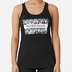 Modern family funny poster Phil Dunphy Haley Dunphy Cameron Tucker Gloria Pritchett TV show sit com Racerback Tank Top