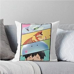 campfire cooking in another world with absurd skill throw pillow