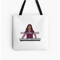 She's Really Good! Camp Rock Art All Over Print Tote Bag