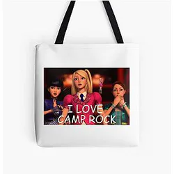 Camp Rock Over Print Tote Bag