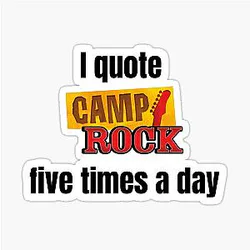 i camp rock five a day Sticker
